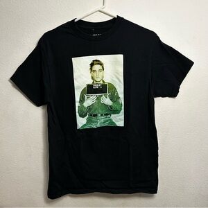 Black Elvis Presley graphic T-shirt